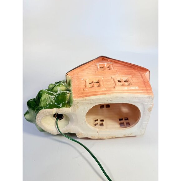 Lighted Christmas Village Mountain House Cabin Tree Marcia Ceramics Inspirations - Picture 14 of 16